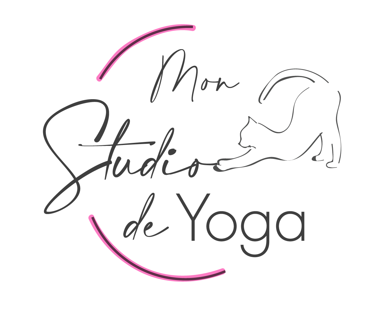 Logo Mon Studio de Yoga carré blanc