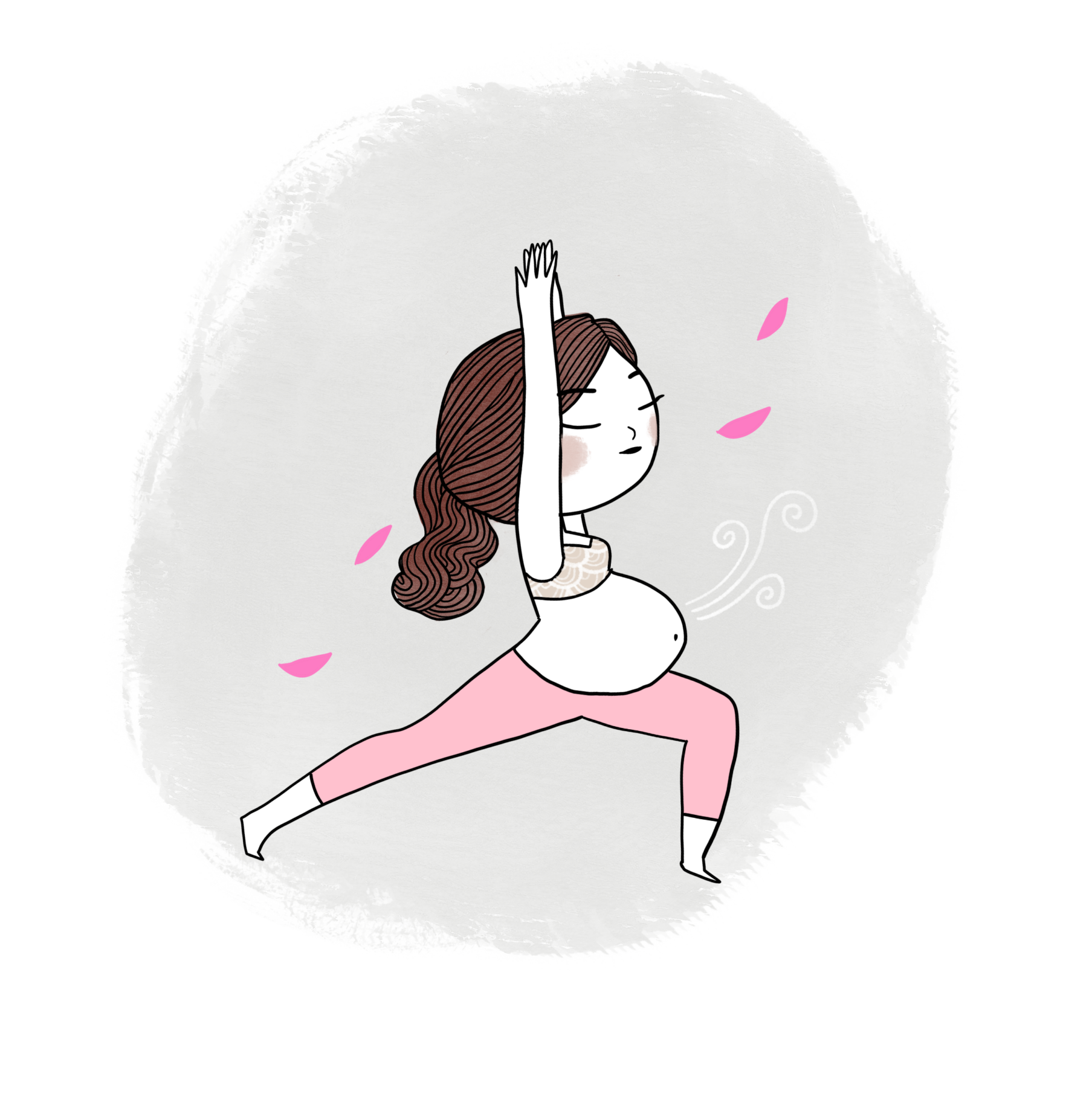 Illustration Anouck Ferri Yoga prénatal